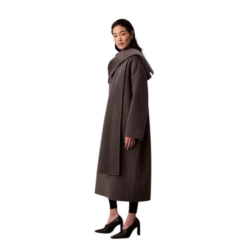 Calvin Klein Cappotto Cappotto Donna in lana con sciarpa XS - Francavilla Moda